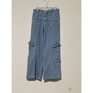 BDG Urban Outfitters Baggy Wide Leg Jeans Y2K Cargo Skater 100% Cotton Size S‎
